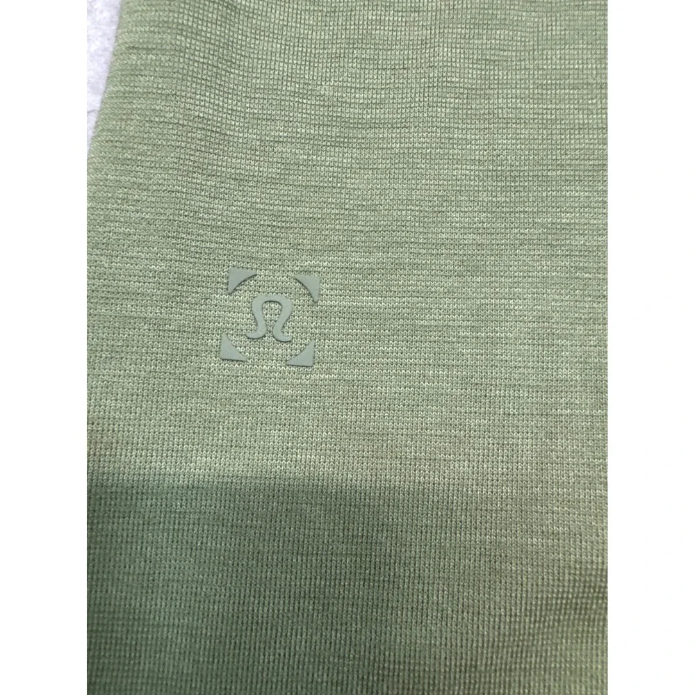 Lululemon Evolution Polo Shirt Mens Medium Sage Green Short Sleeve Golf Top